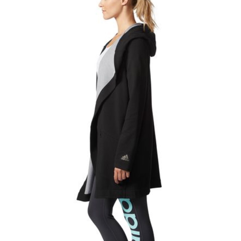 Adiddas open front cardigan